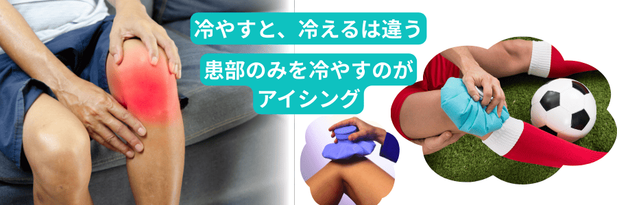 膝の痛みは冷やす